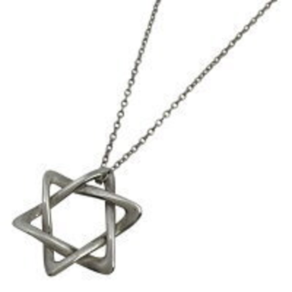 Tiffany Co Star of David Necklace Sterling Silver